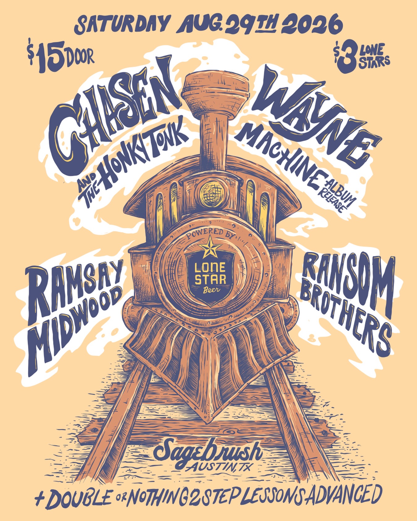 Chasen Wayne & The Honky Tonk Machine Album Release Party — show poster